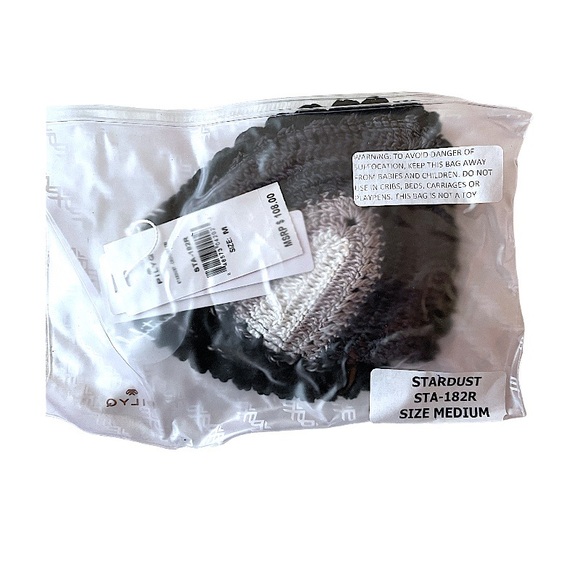 $108 Pilyq Bikini Top Crochet Triangle Medium Self Tie Back Lined Handmade NWT - Picture 12 of 16